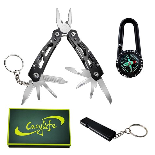 Protable Mini Multitool Set,12 in 1 Keychain Tool, Small Pocket Pliers & Comp...