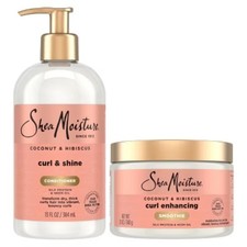 SheaMoisture Coconut and Hibiscus Curl Shine Conditioner 13 fl oz Cu 12 oz