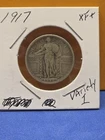 1917 Standing Liberty Quarter STRONG DETAILS VARIETY 1 QUALITY EF + SILVER COIN