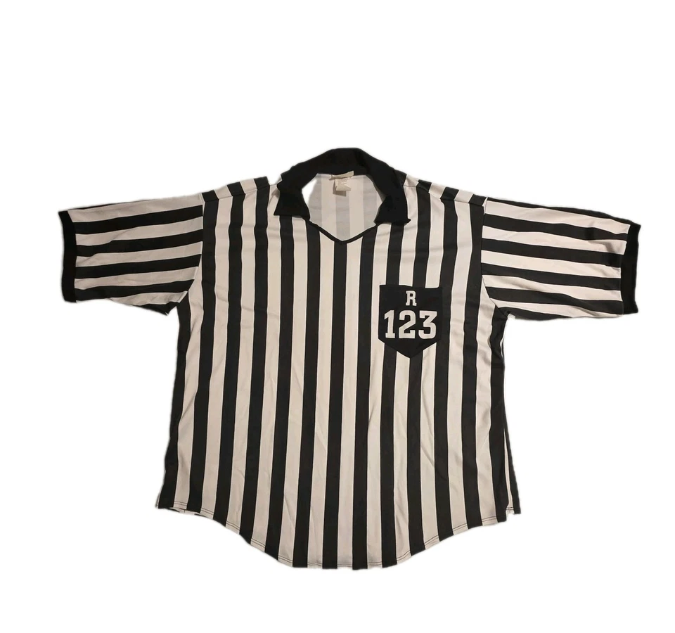 California Colección de Disfraces Para Hombres Árbitro Rayas Halloween Camisa Sombrero 3XL NOTA Foto 2 de 4