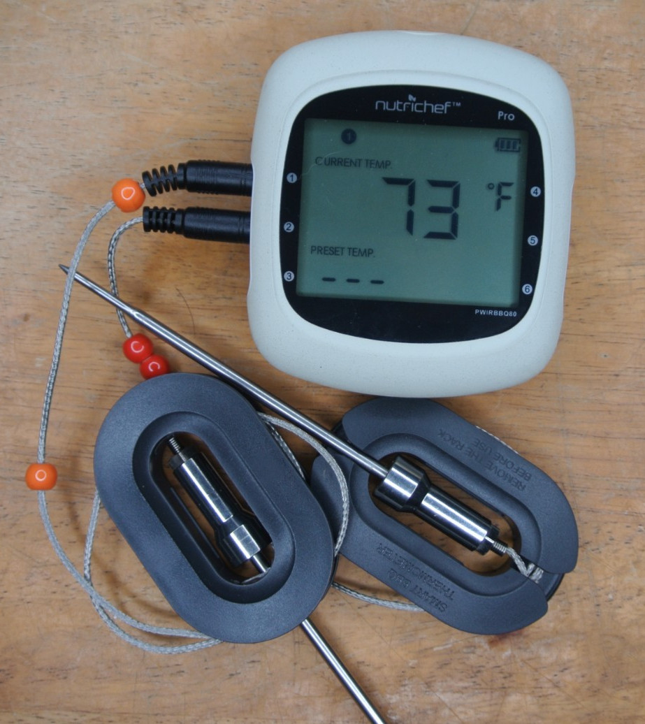 NutriChef Smart Wirerless BBQ Grill Thermometer Digital Display