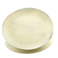 Nature Trends Schale Natur Flach & Rund & Weiß Gewaschen Ø 34,5 Cm - Holz