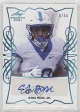 2021 Leaf Trinity Portraits Platinum Spectrum 6/50 Asim Rose Jr Auto qf8
