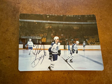 1980 New Haven Nighthawks AHL Signed Action Hockey Photo Alain Daigle