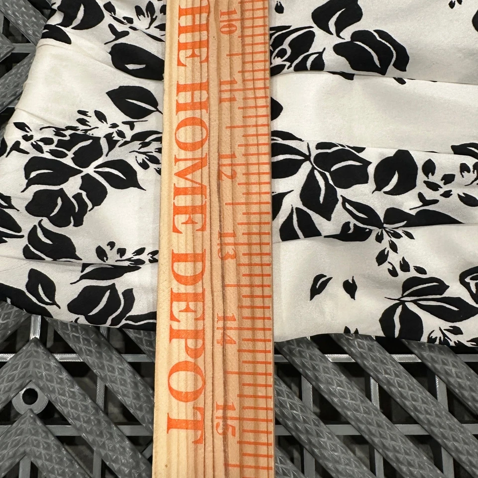 Vestido acanalado floral sin tirantes del mercado negro de la Casa Blanca talla 10 seda algodón Foto 2 de 4