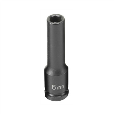 Grey Pneumatic 1/4'' Drive x 6mm Magnetic Deep Socket