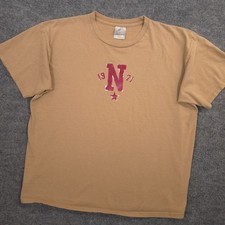 Vintage Nike T Shirt Mens XL Light Brown Graphic Print Crewneck Short Sleeve Y2K