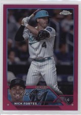 2023 Topps Chrome Update Magenta Refractor 13/399 Nick Fortes #USC77 15nv