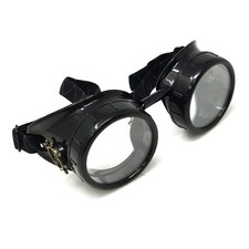 Steampunk Victorian Goggles Rave Glasses, Sleek and Stylish Industrial 6. Clear