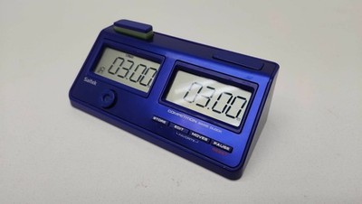 Saitek CZ02 Competition Game Clock Dual LCD Digital Screen Chess Timer | TESTED