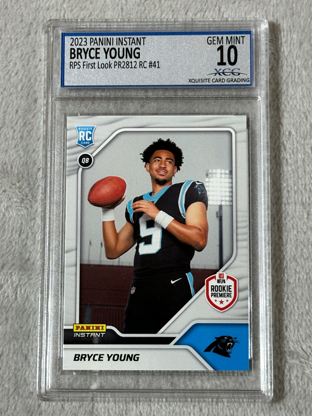2023 Panini Instant NFL Bryce Young #41 RC-RPS FIRST LOOK XCG GEM MINT 10 RC