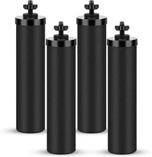 Black Berkey BB9-2 Replacement Water Filters 4-Pack for Berkey Systems
