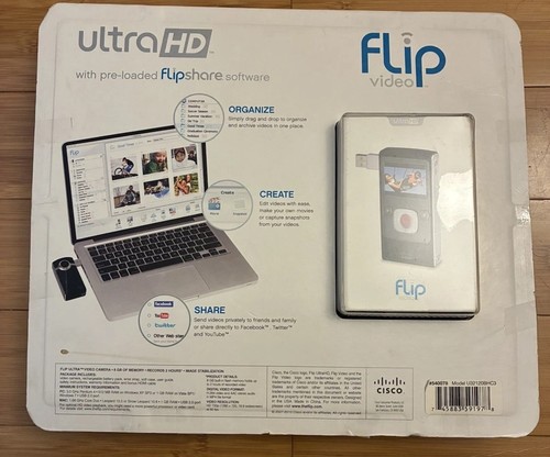 NEW Cisco Ultra HD Flip Video Camera 2 Hour 8GB Memory w HDMI - Picture 7 of 7