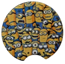 Minions! Car Coaster Single - Handmade -  FREE SHIPPING!
