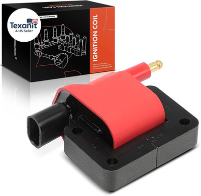 (Red) Engine Ignition Coil Compatible with Chrysler Dodge Jeep & Plymouth Vehicl