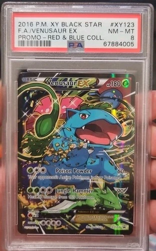 2016  Pokemon XY Promos Venusaur #XY123 PSA 8 Black Star