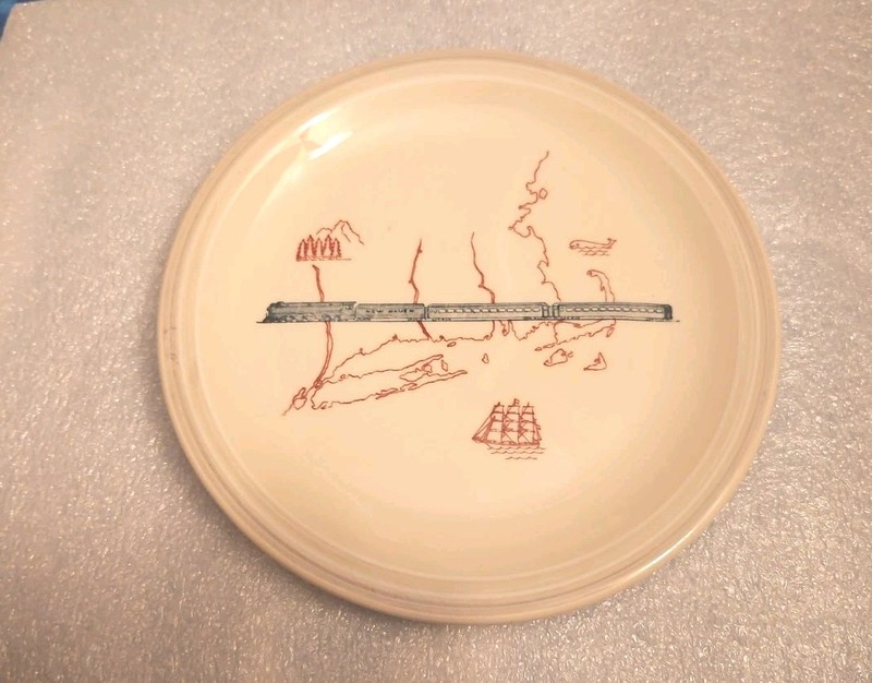 Vintage New Haven Railroad 8.5" Plate Buffalo China "Merchants"