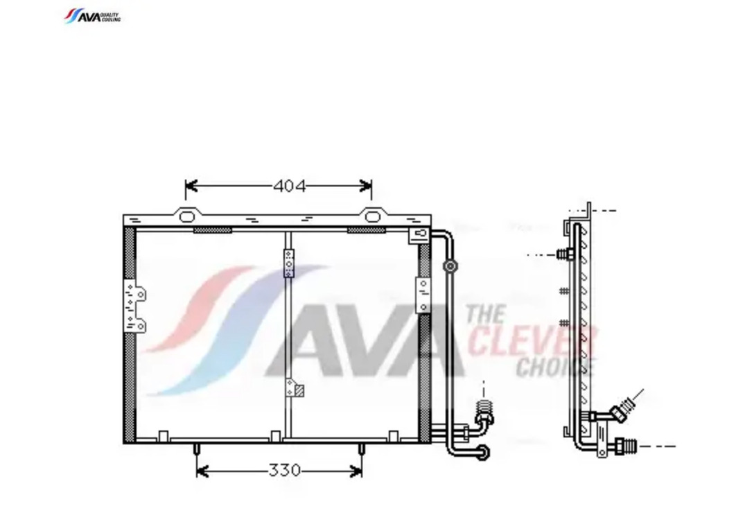 Condenseur de climatisation AVA COOLING MS5290 pour rouler au frais durant l'été