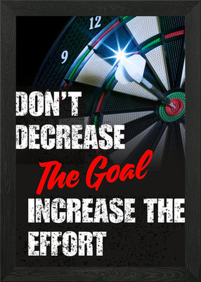 Rise Higher   Goals Stay, Effort Gr Framed Wall Art Poster Canvas Print Picture