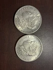 1880-S & 1882-S Morgan Silver Dollars $1 San Fran Mint US Silver Coins Lot of 2
