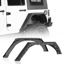 2pcs Rear Fender Flares Wheel Flare Guards For 2007-2018 Jeep Wrangler Jk 4-door