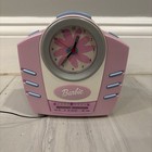 Vintage 2001 Pink Barbie FM Alarm Clock Radio Tested Works Battery Operated — photo 1
