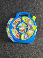 Fisher-Price Little People World of Animals See 'n Say Blue Toy W/2 Pages Works