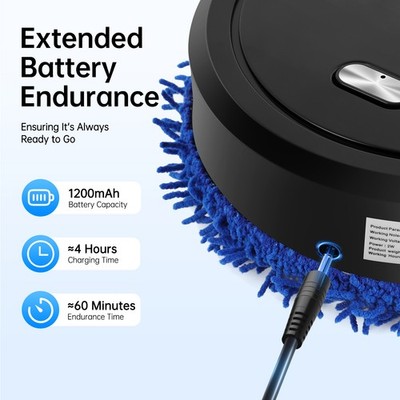Smart Home Sweeping Robot Automatic 2in1 Wet Dry Mopping Machine Floor Cleaner