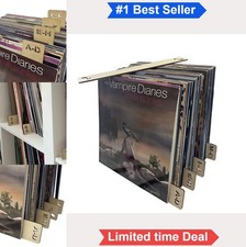 Vinyl Record Dividers A-Z Set of 8 Double Sided Plywood Now Playing Divider LP