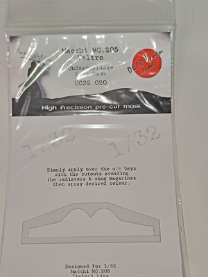 DEAD Design 1/32 Macchi C.205 Veltro Masking for Italeri kits