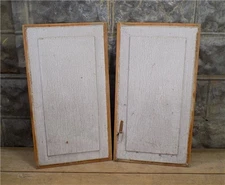 2 Wooden Door Panels, Cupboard Furniture Architectural Salvage, Art Craft U,