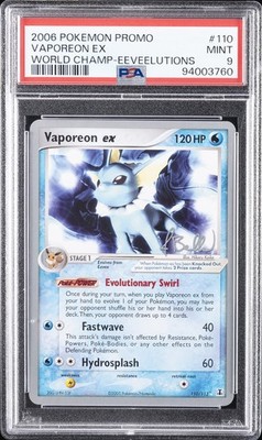 Vaporeon ex - 2007 (Jun Hasebe) 110/113 World Championship Decks