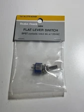 Radio Shack 275-634B Mini Flat Lever Switch SPST Contacts Rated 6A