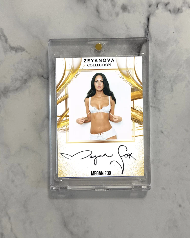 Megan Fox Trading Card Fanart Auto Signature Autograph Collectible