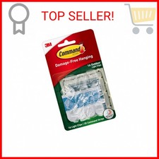 Command Outdoor Light Clips, 16 clips, 20 strips, Water-Resistant Adhesive (1701 0.72 per strip