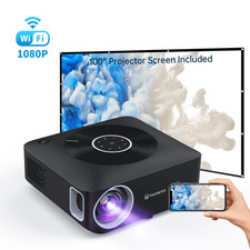 Portable 4k Video Projector 1080p Hd 5g Wifi Movie Home Theater With 100 Screen