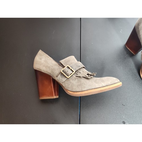 Kork-Ease Prim Kiltie Oxford Suede Heals 9M gray - Picture 8 of 10