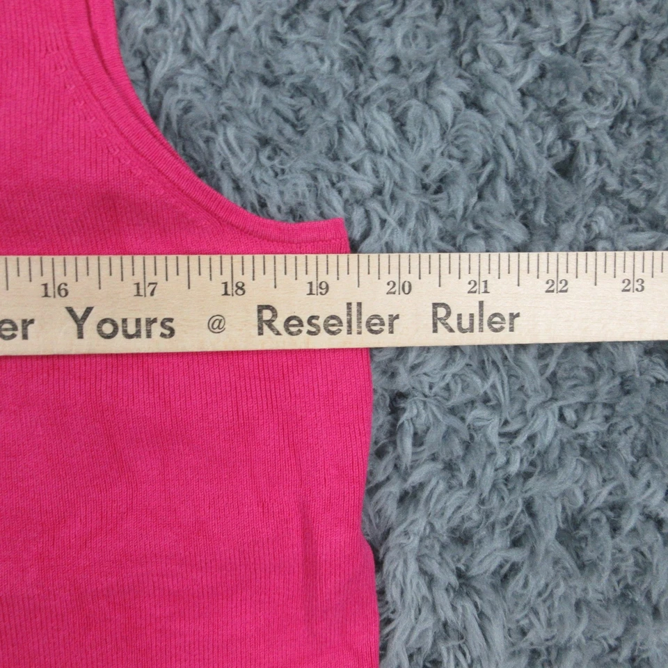 Chicos Майка женщин размер 3 розовый без рукавов вязаный шелковая смесь пуловер повседневный - Изображение 4 из 4