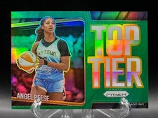 Angel Reese 2025 Panini Prizm WNBA Top Tier Green Prizm #3 Atlanta Dream