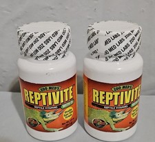 Lot of 2 Zoo Med's ReptiVite Reptile Vitamins with D3 - 2 oz