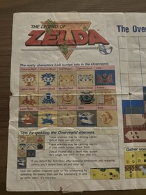 The Legend of Zelda (Nintendo NES) CIB. Early 5-Screw,Cart Map Inserts
