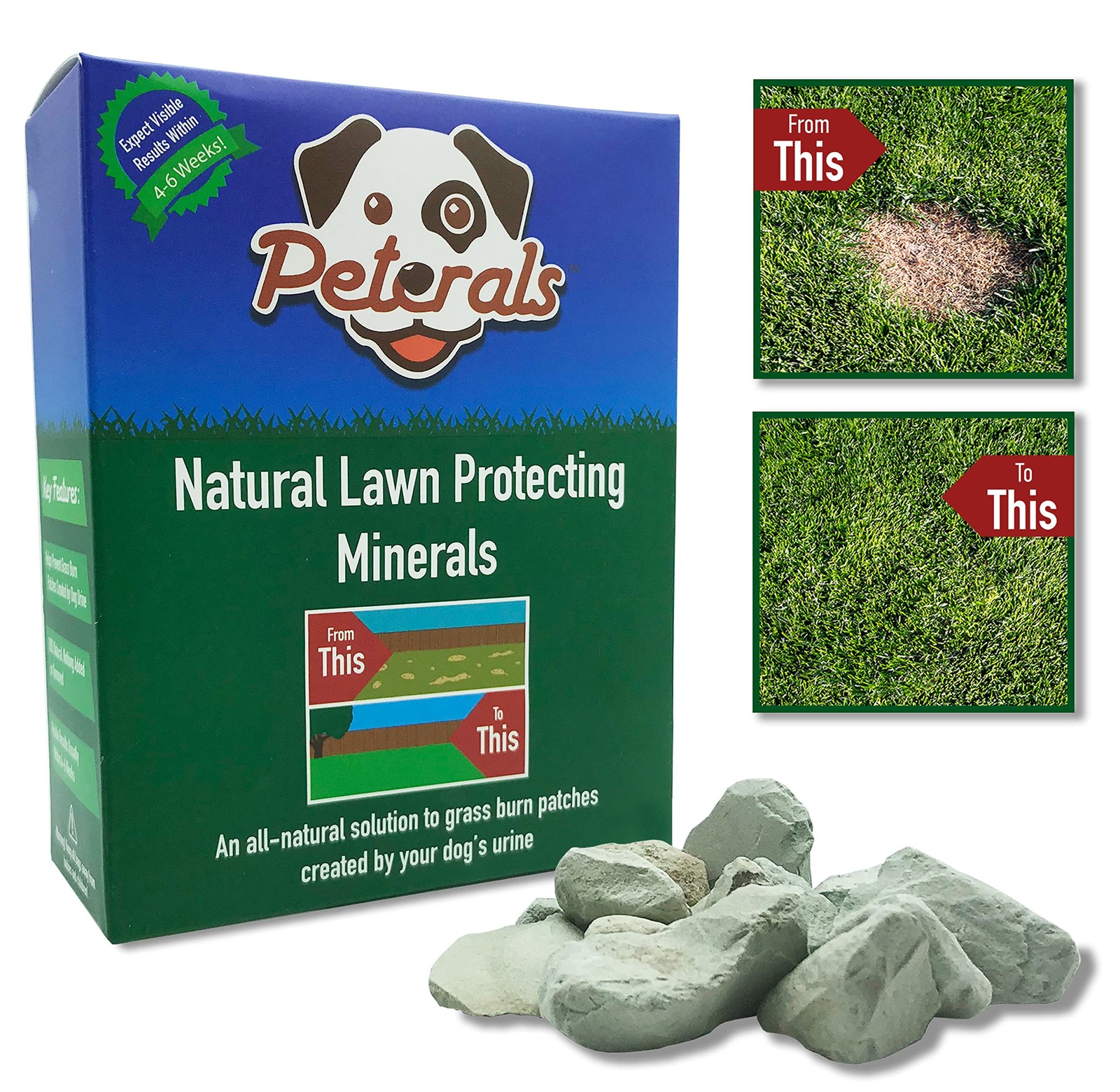 Peterals 200g | All-Natural Dog Urine Neutraliser 200 g (Pack of 1), Natural