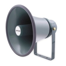 SPECO TECHNOLOGIES SPC15T Horn,Weatherproof,9 x 8",15W,70/25V 2KJW4