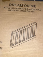 Dream On Me Universal Crib Toddler Guard Rail Pebble Grey