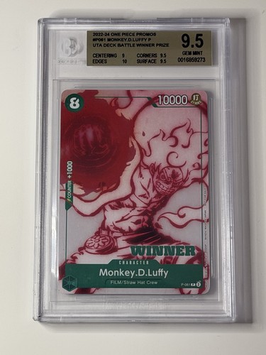 Monkey.D.Luffy (Starter Deck 11: Uta Deck Battle Winner) graded BGS 9.5 for sale on eBay