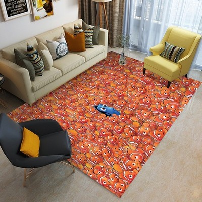 Finding Dory And Nemo Print Foldable Rectangular Floor Mat Rugs Anti-Skid Carpet