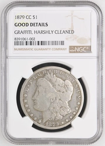 1879 CC Morgan Silver Dollar NGC G Details