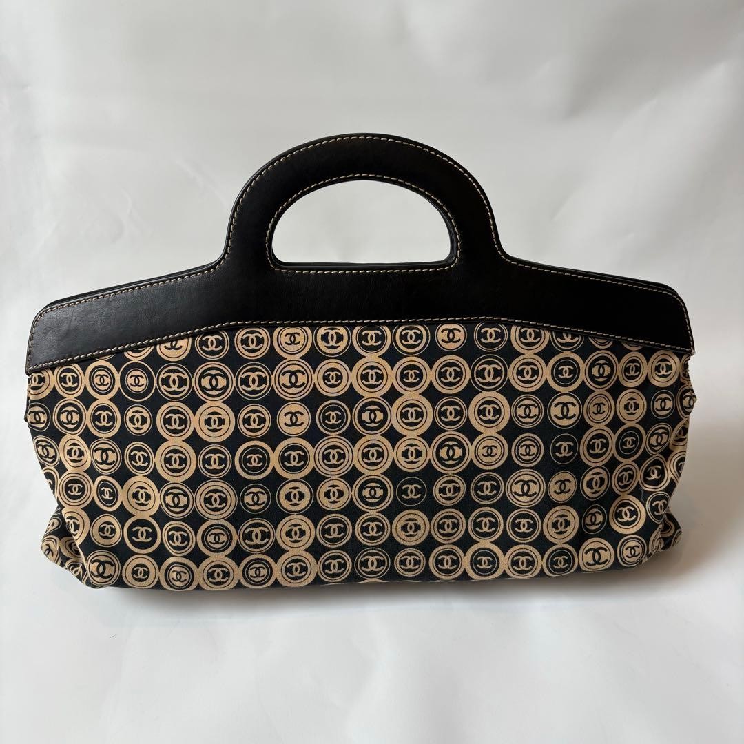 CHANEL Coco Mark Handbag Allover Pattern Handbag … - image 1