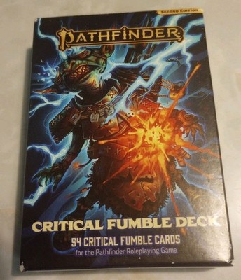 Paizo Pathfinder 2E Critical Fumble Deck Opened but never used