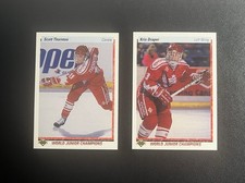 1990-91 Upper Deck NHL Hockey Lot of 2 Rookies